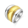 ANILLO DORADO Y PLATA