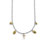 COLLAR DORADO Y PLATA