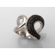 ANILLO PLATA Y NEGRO