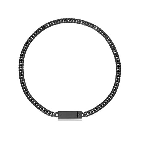 COLLAR ACERO NEGRO