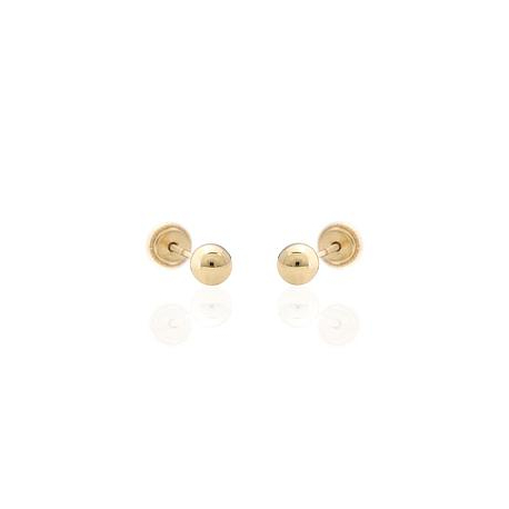 PENDIENTES BOLA ORO