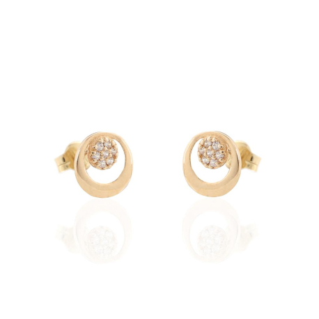 PENDIENTES CIRCULO ORO 