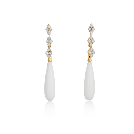 PENDIENTES AGATA BLANCA