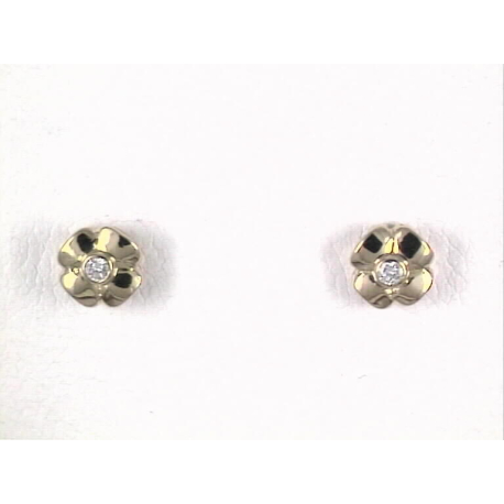 PENDIENTES ORO BRILLANTES