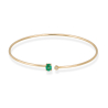 PULSERA ESMERALDA Y BRILLANTE